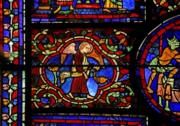 Scène uit het leven van St. Martin, kathedraal van Chartres